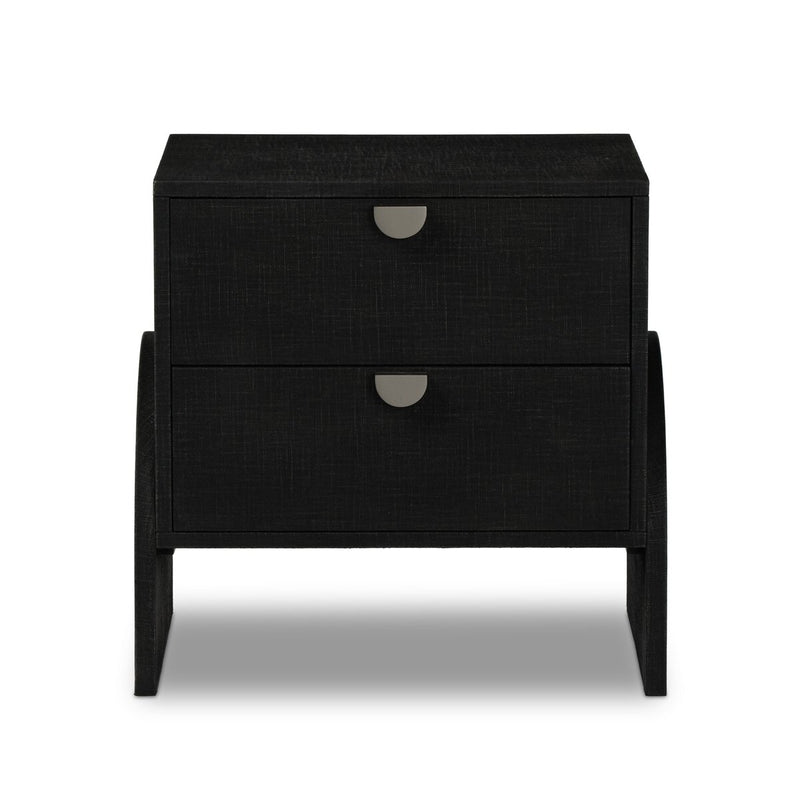 Cressida Nightstand - Black Linen