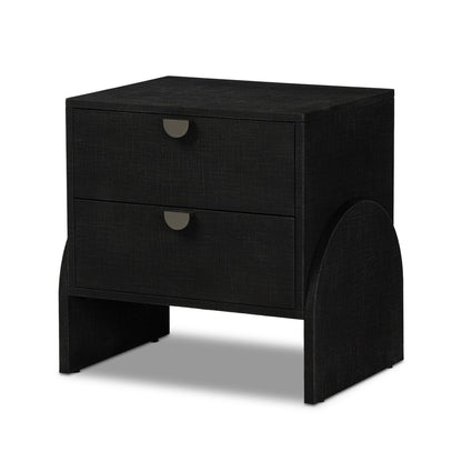 Cressida Nightstand - Black Linen