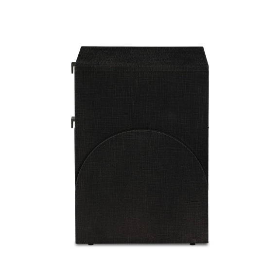 Cressida Nightstand - Black Linen
