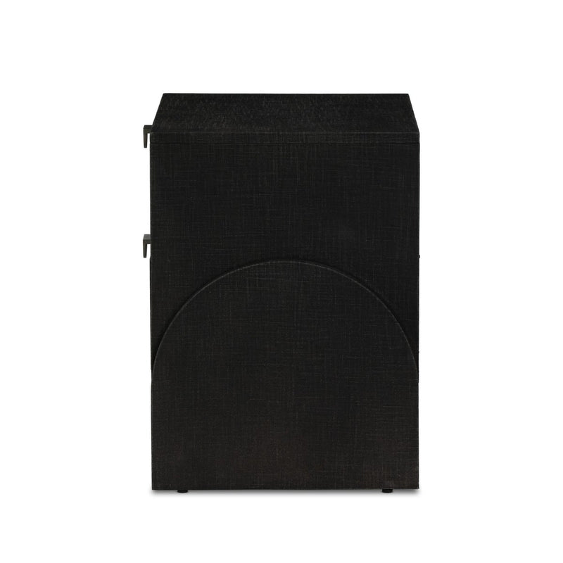 Cressida Nightstand - Black Linen