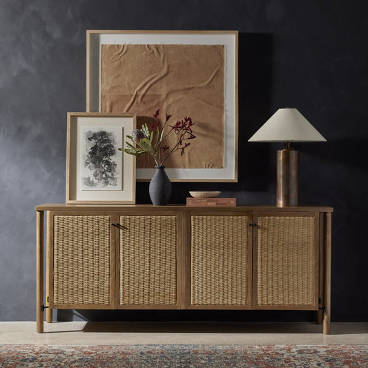 Veta Sideboard - Taupe Cane