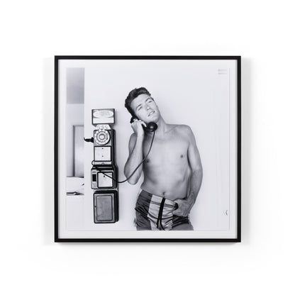 Clint Eastwood Takes A Call by Getty Images — Black 2.5 Maple