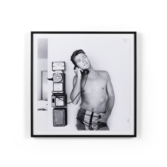 Clint Eastwood Takes A Call by Getty Images — Black 2.5 Maple