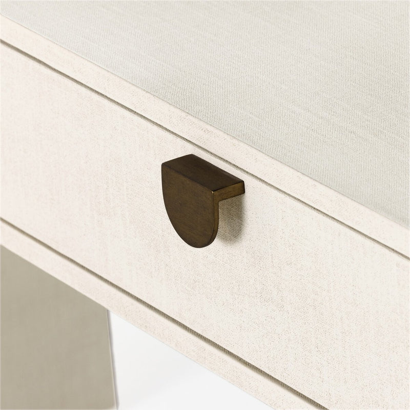 Cressida Console Table - Ivory Painted Linen