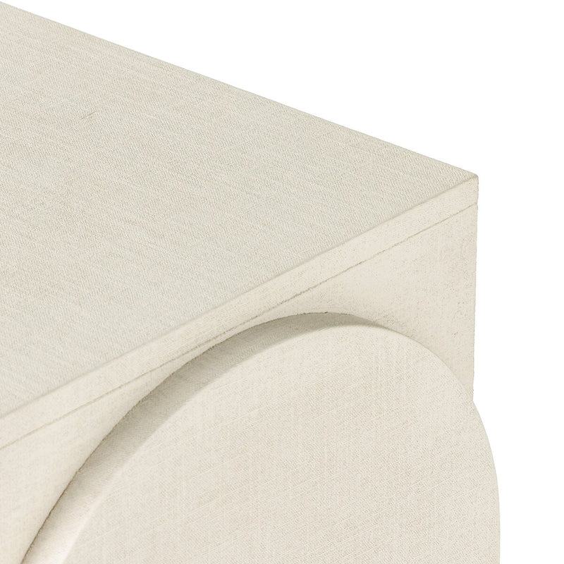 Cressida Console Table - Ivory Painted Linen