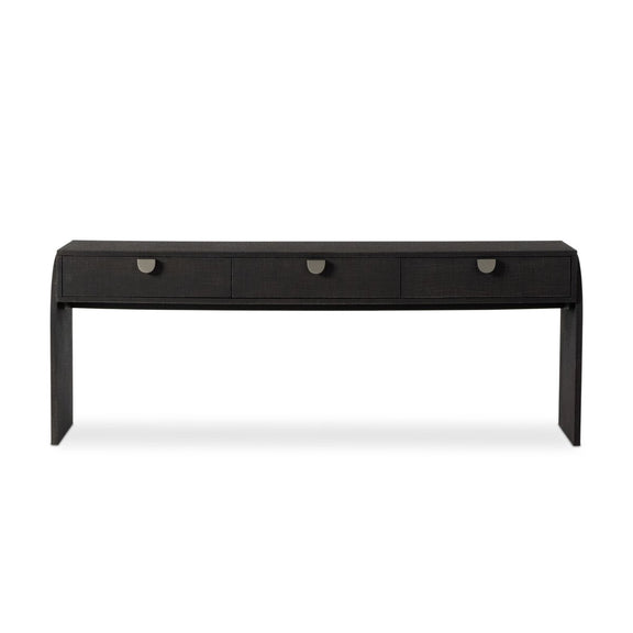 Cressida Console Table - Black Linen