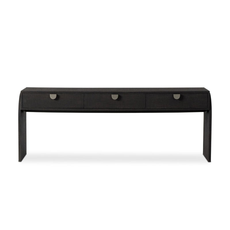Cressida Console Table - Black Linen