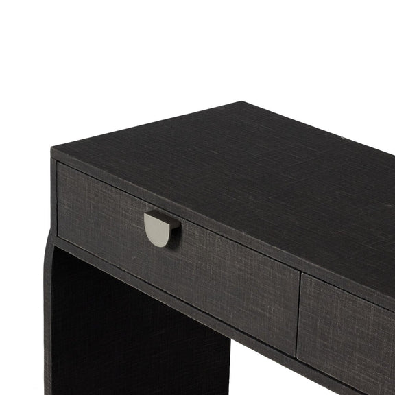 Cressida Console Table - Black Linen