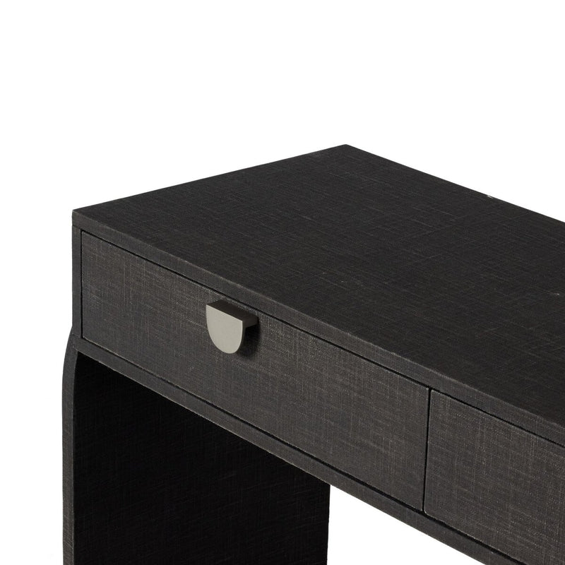 Cressida Console Table - Black Linen