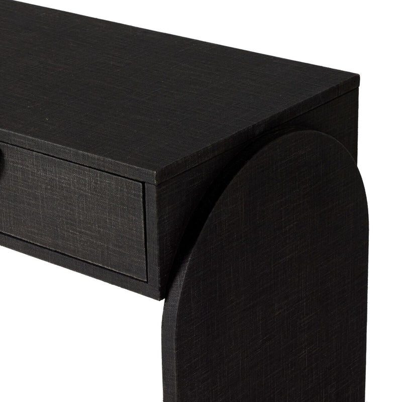 Cressida Console Table - Black Linen