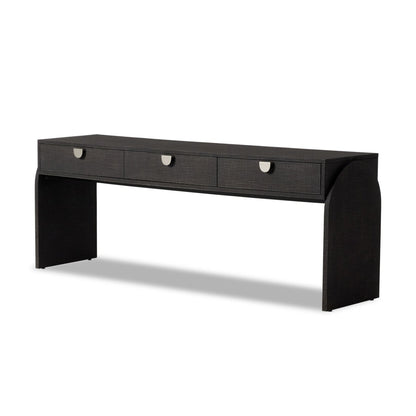 Cressida Console Table - Black Linen