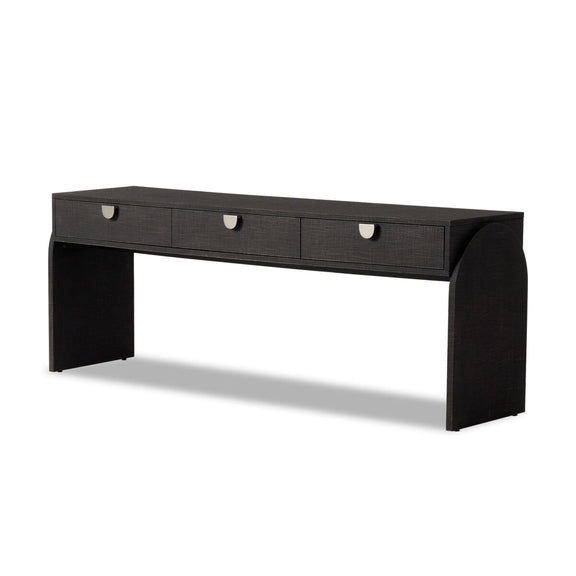 Cressida Console Table - Black Linen