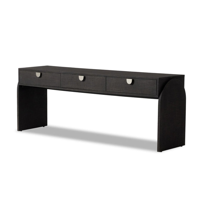 Cressida Console Table - Black Linen