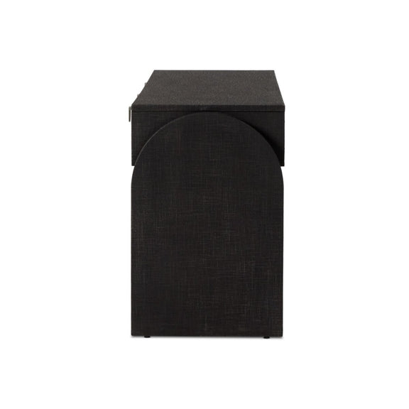 Cressida Console Table - Black Linen