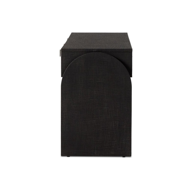 Cressida Console Table - Black Linen