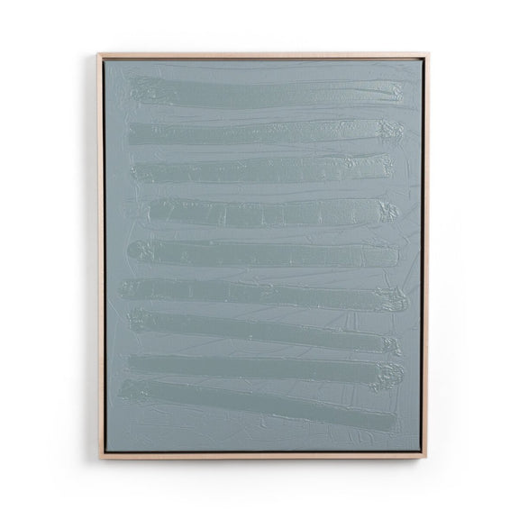 Free Form Lines I by The Holly Collective - Natural Maple Floater