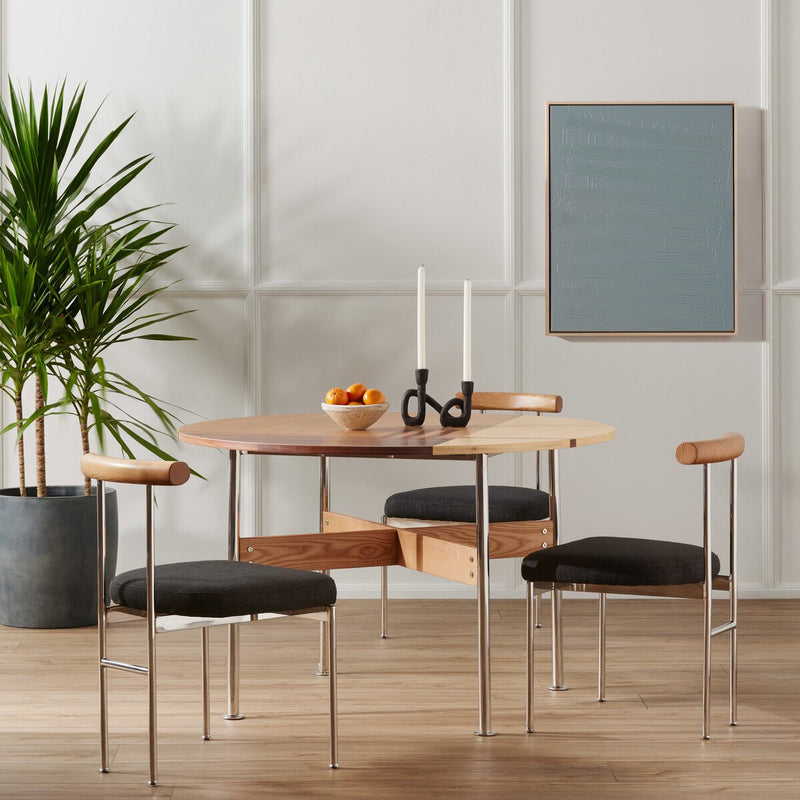 Free Form Lines I by The Holly Collective - Natural Maple Floater