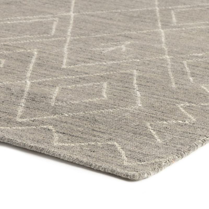 Nador Moroccan Hand Knotted Rug - Grey