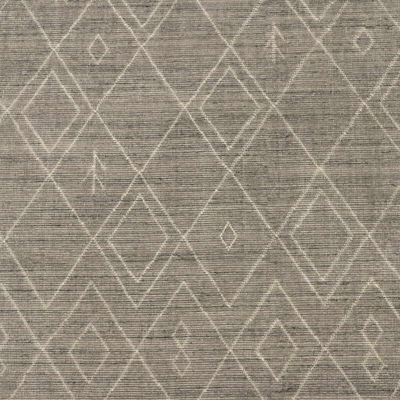 Nador Moroccan Hand Knotted Rug - Grey