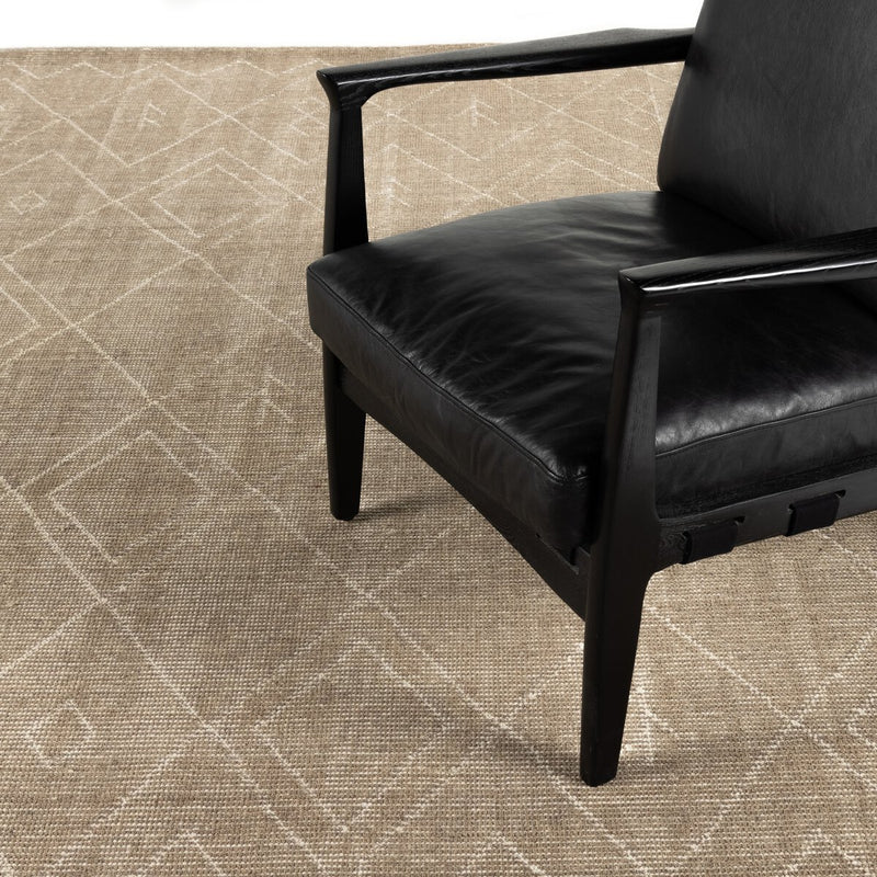 Nador Moroccan Hand Knotted Rug - Taupe