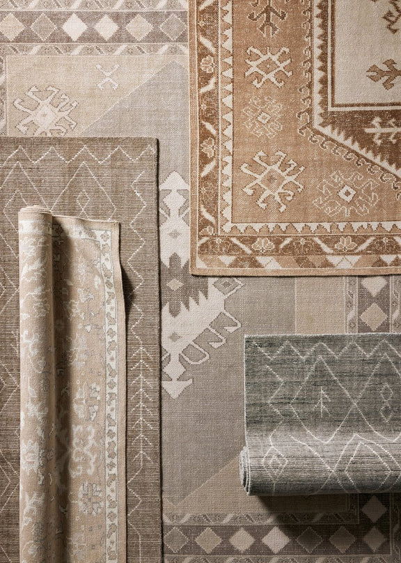 Nador Moroccan Hand Knotted Rug - Taupe