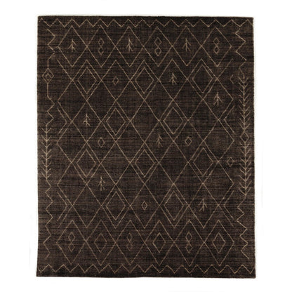 Nador Moroccan Hand Knotted Rug - Espresso