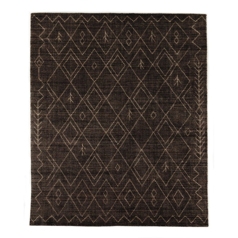 Nador Moroccan Hand Knotted Rug - Espresso