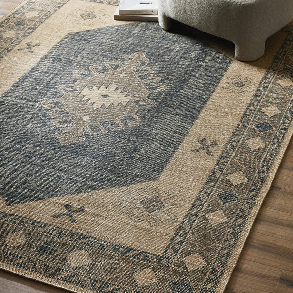 Samsa Hand Knotted Rug - Samsa Navy