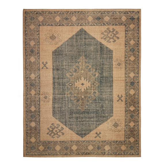 Samsa Hand Knotted Rug - Samsa Navy
