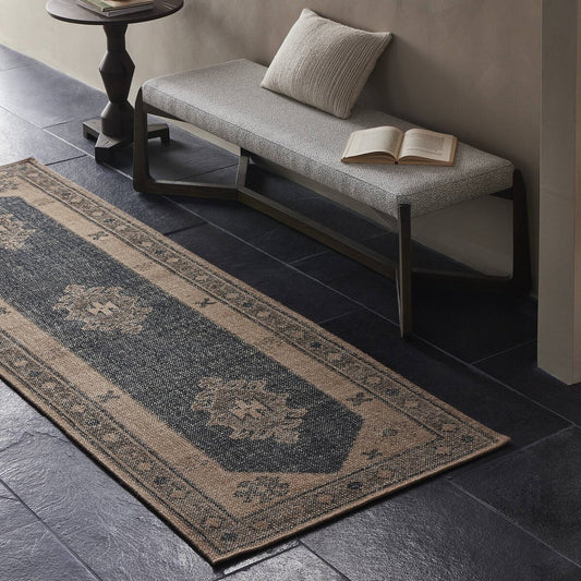 Samsa Hand Knotted Rug - Samsa Navy