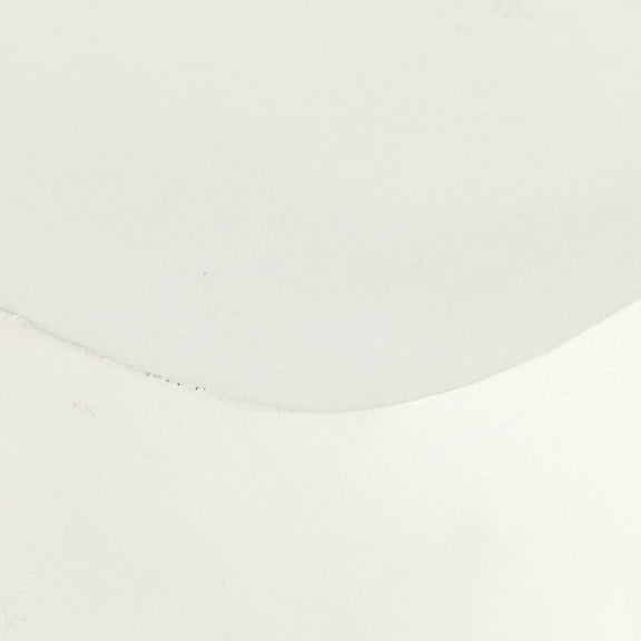 Basil Outdoor Square Drink Table - Matte White