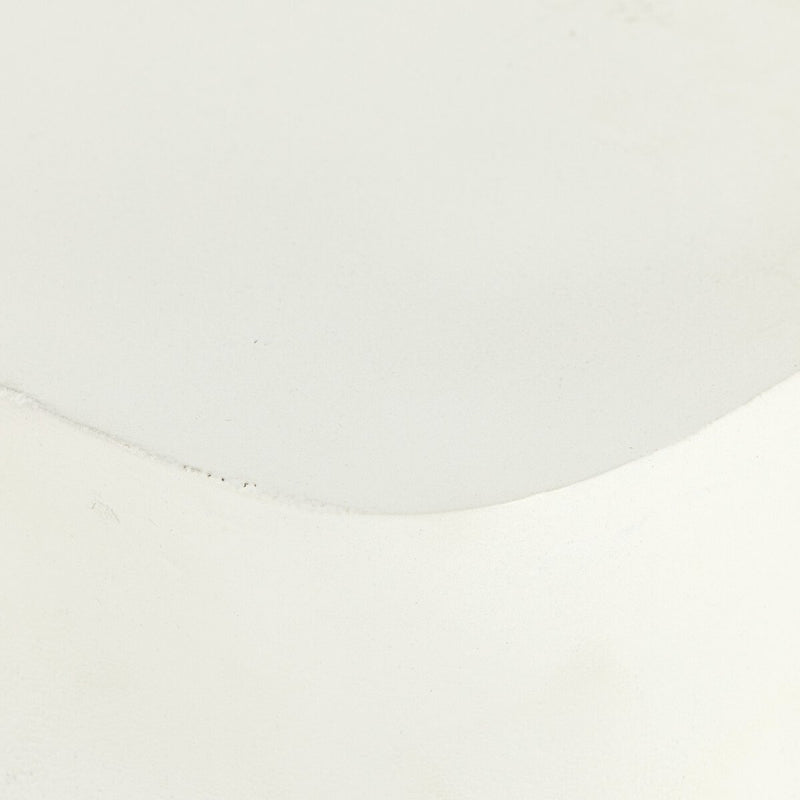 Basil Outdoor Square Drink Table - Matte White