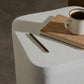 Basil Outdoor Square Drink Table - Matte White
