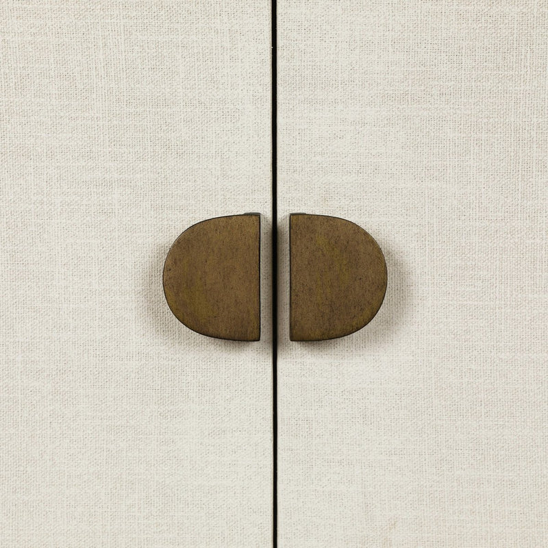 Cressida Bar Cabinet - Ivory Painted Linen