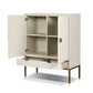 Cressida Bar Cabinet - Ivory Painted Linen