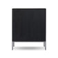 Cressida Bar Cabinet - Black Linen
