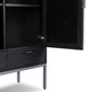 Cressida Bar Cabinet - Black Linen