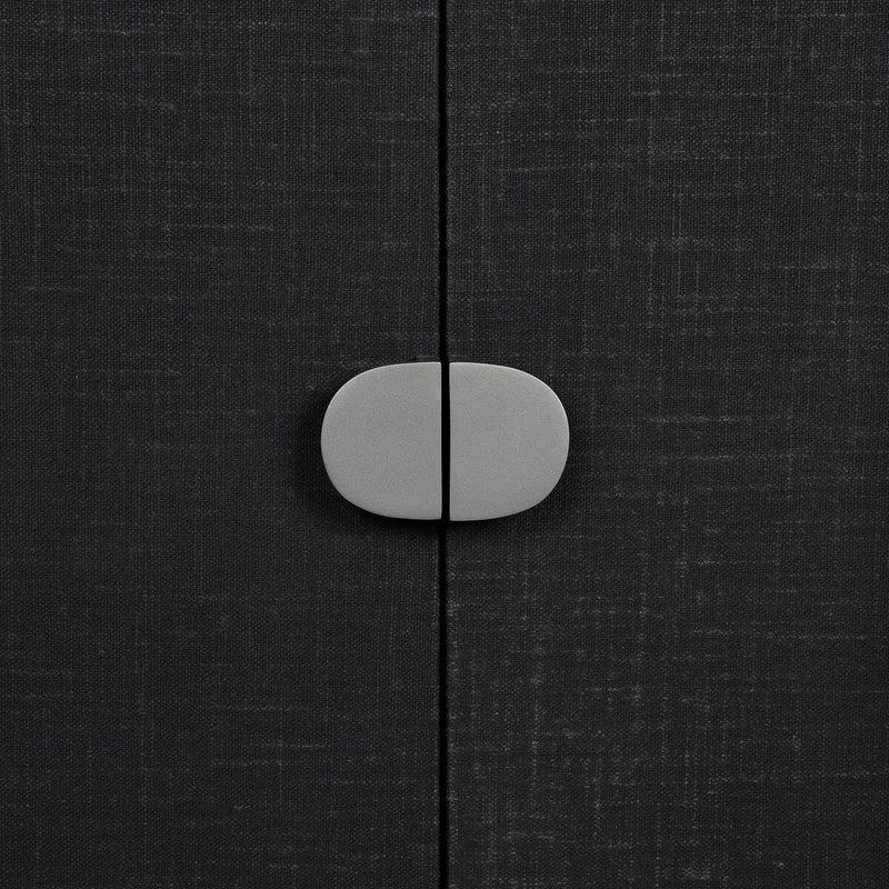 Cressida Bar Cabinet - Black Linen