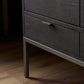 Cressida Bar Cabinet - Black Linen