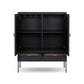 Cressida Bar Cabinet - Black Linen