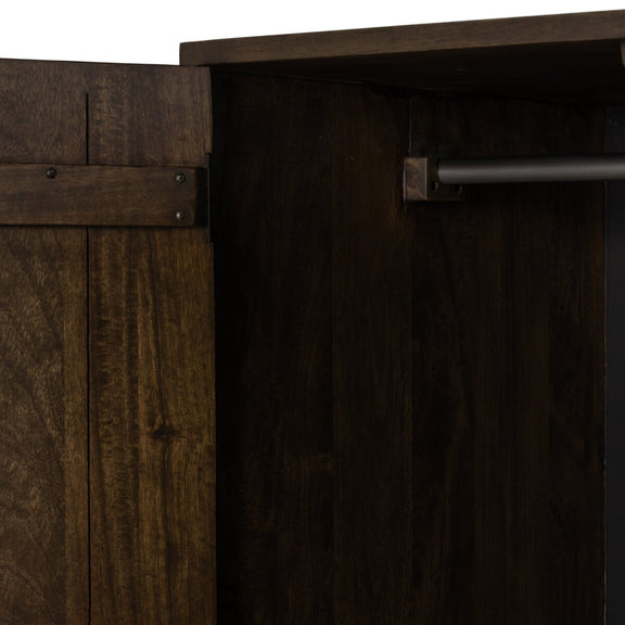 Ophelia Armoire - Aged Brown