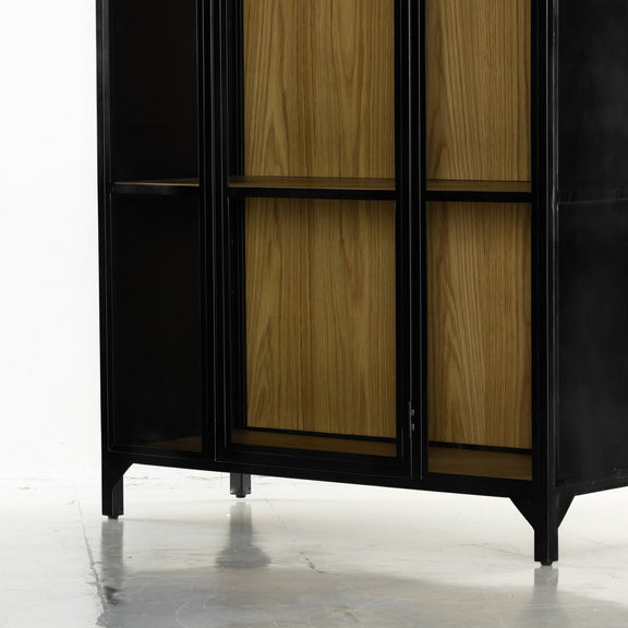 Belmont Cabinet - Black - Oak