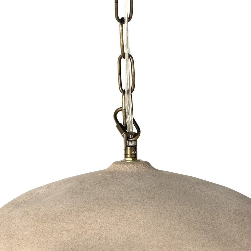 Organic Ceramic Pendant - Light Sand Porcelain Ceramic