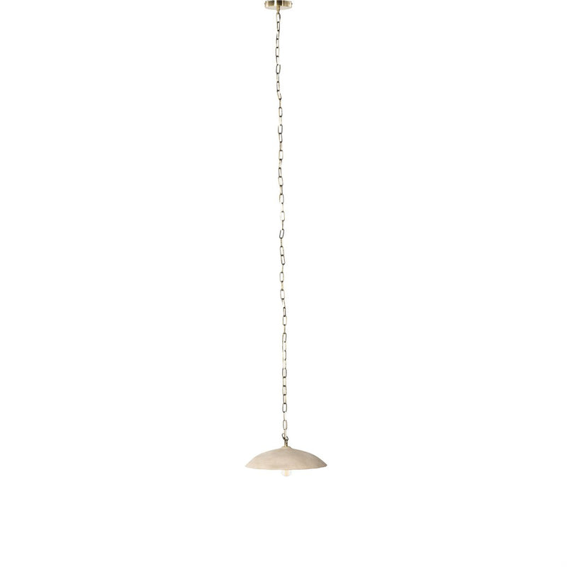 Organic Ceramic Pendant - Light Sand Porcelain Ceramic