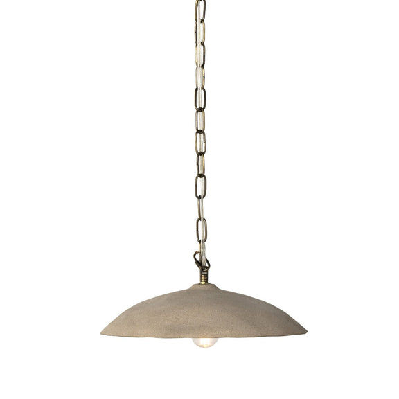Organic Ceramic Pendant - Light Sand Porcelain Ceramic