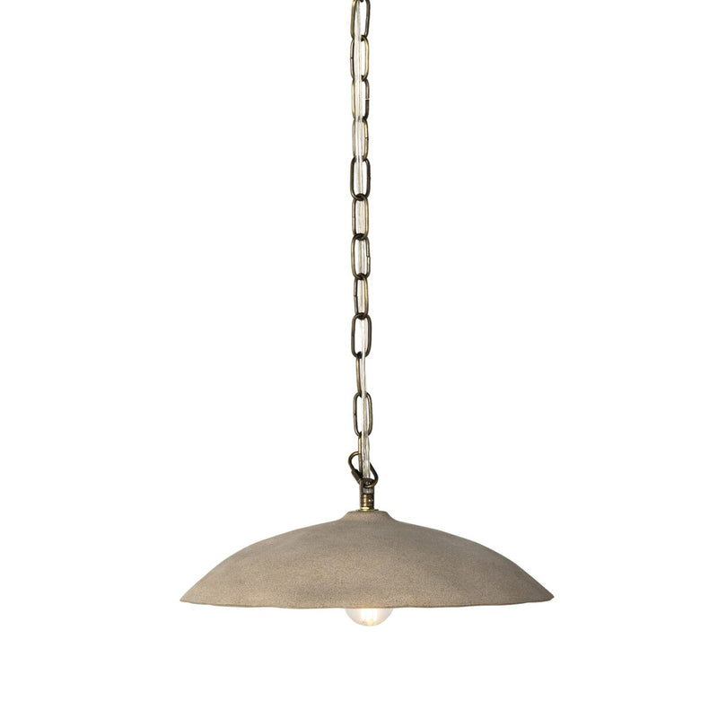 Organic Ceramic Pendant - Light Sand Porcelain Ceramic