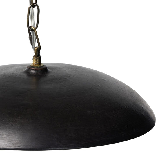 Organic Ceramic Pendant - Aged Black Terracotta