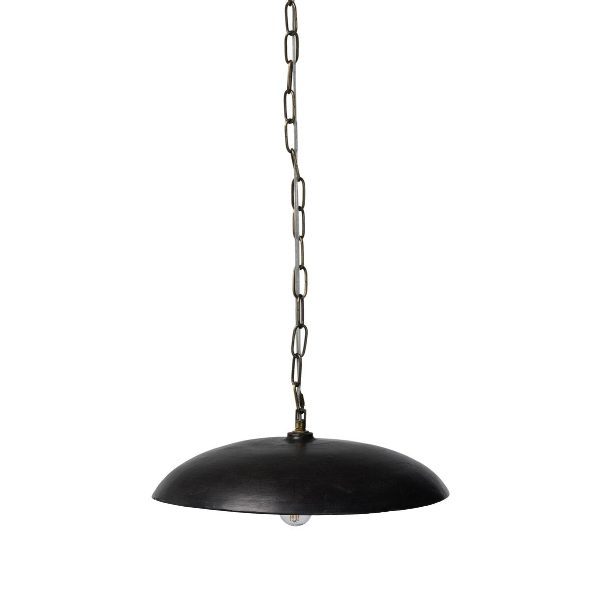 Organic Ceramic Pendant - Aged Black Terracotta