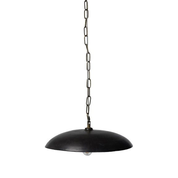 Organic Ceramic Pendant - Aged Black Terracotta