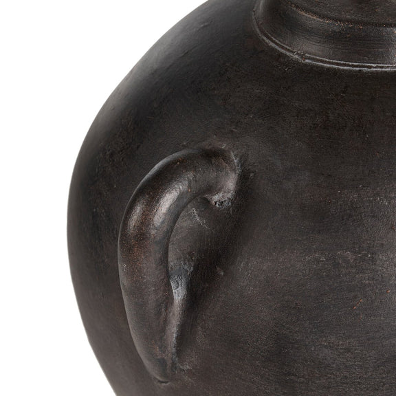 Mays Table Lamp - Aged Black Terracotta